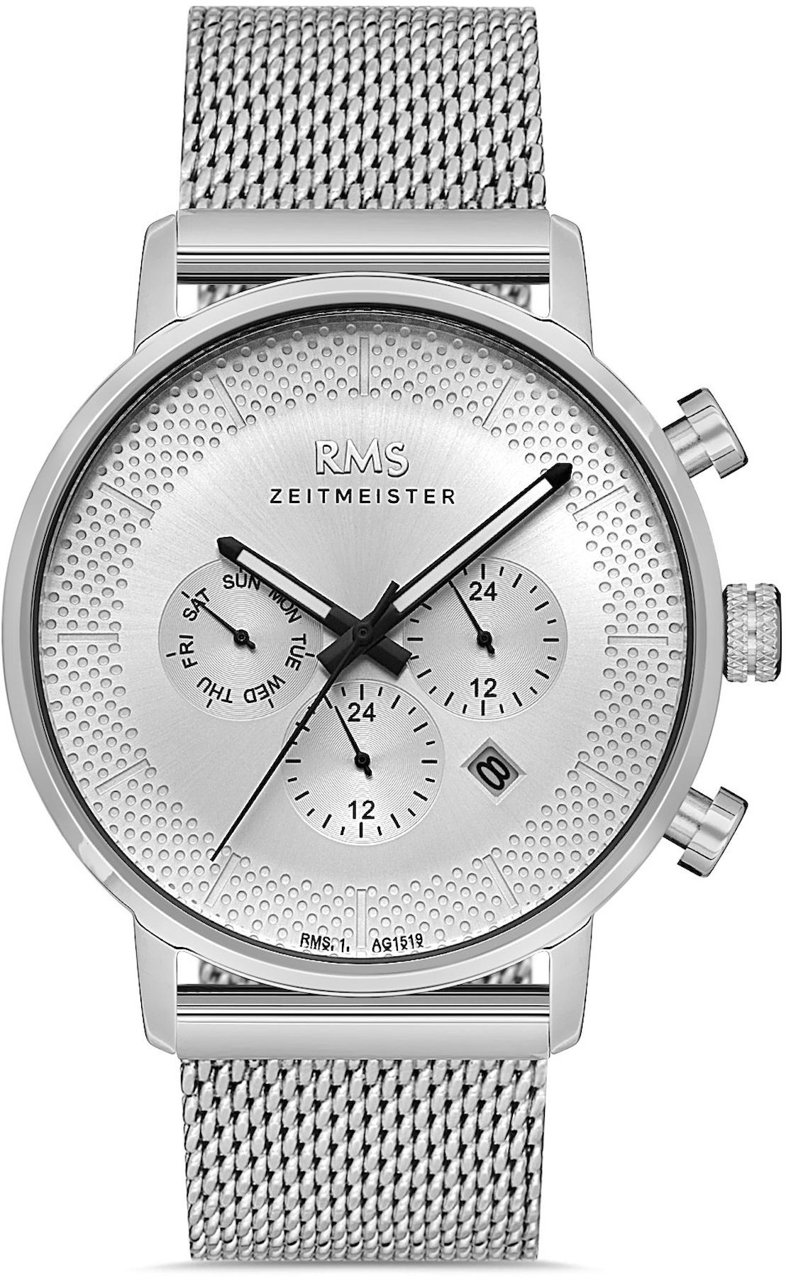 Romanson RMS.1.AG1519.01 Takvimli 42 mm Çelik Kordon Analog Kol Saati