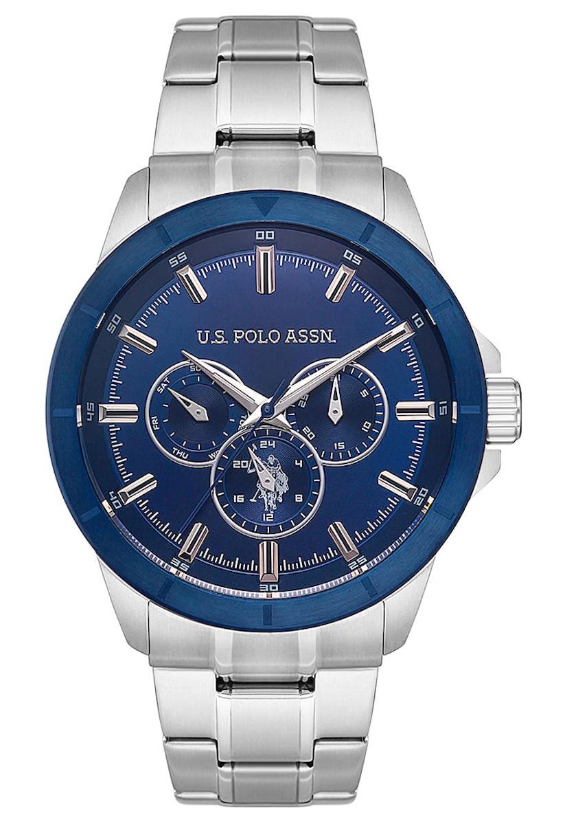 U.S. Polo Assn USPA1071-03 Takvimli 45 mm Çelik Kordon Analog Erkek Kol Saati