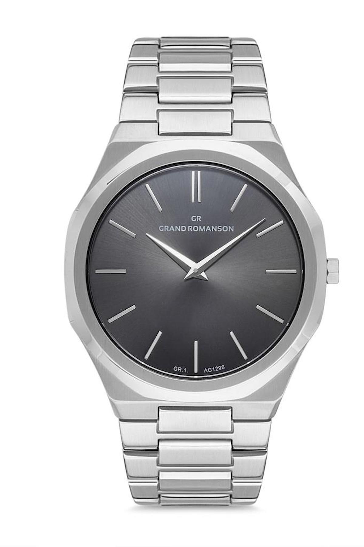 Romanson GR.1.AG1296.09 43 mm Çelik Kordon Analog Erkek Kol Saati
