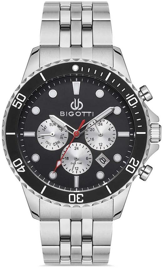 Bigotti BG.1.10214.1 Takvimli 47 mm Çelik Kordon Analog Erkek Kol Saati