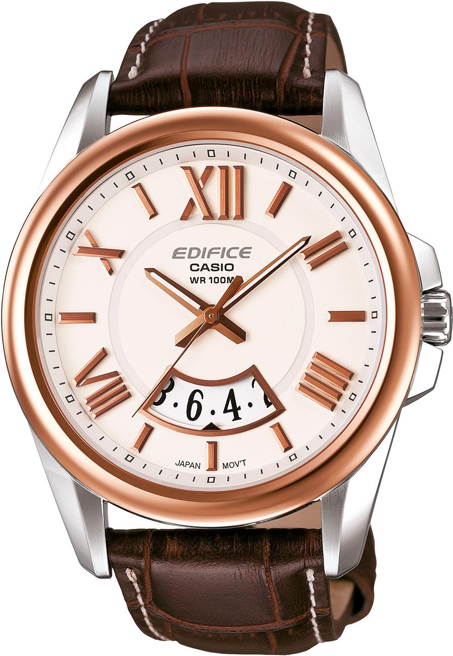 Casio EFB-103L-7A Takvimli 45 mm Kahverengi Deri Kordon Analog Kol Saati