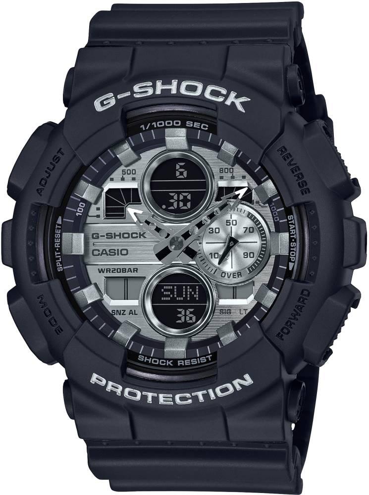 Casio GA-140GM-1A1 Takvimli 51.2 mm Lacivert Silikon Kordon Analog Kol Saati