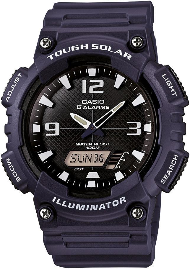 Casio AQ-S810W-2A2 Takvimli 46.6 mm Lacivert Silikon Kordon Analog Kol Saati