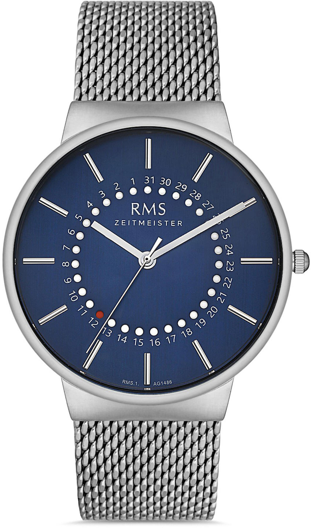 Romanson RMS.1.AG1486.04 Takvimli 41 mm Çelik Kordon Analog Kol Saati