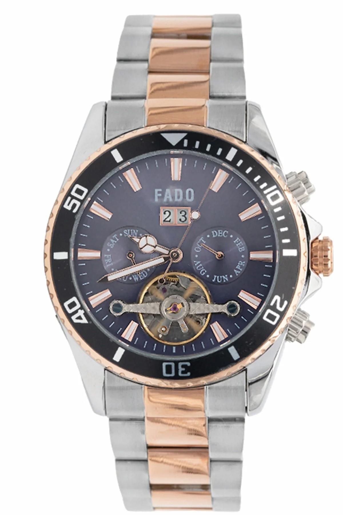 Q&Q RH 0009 Takvimli Gri-Rose Gold Metal Kordon Analog Kol Saati