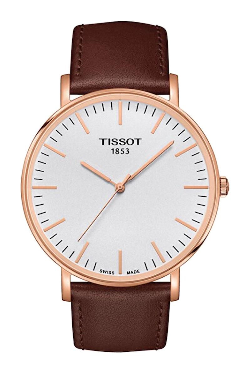 Tissot T1096103603100 Takvimli 44 mm Kahverengi Çelik Kordon Analog Kol Saati