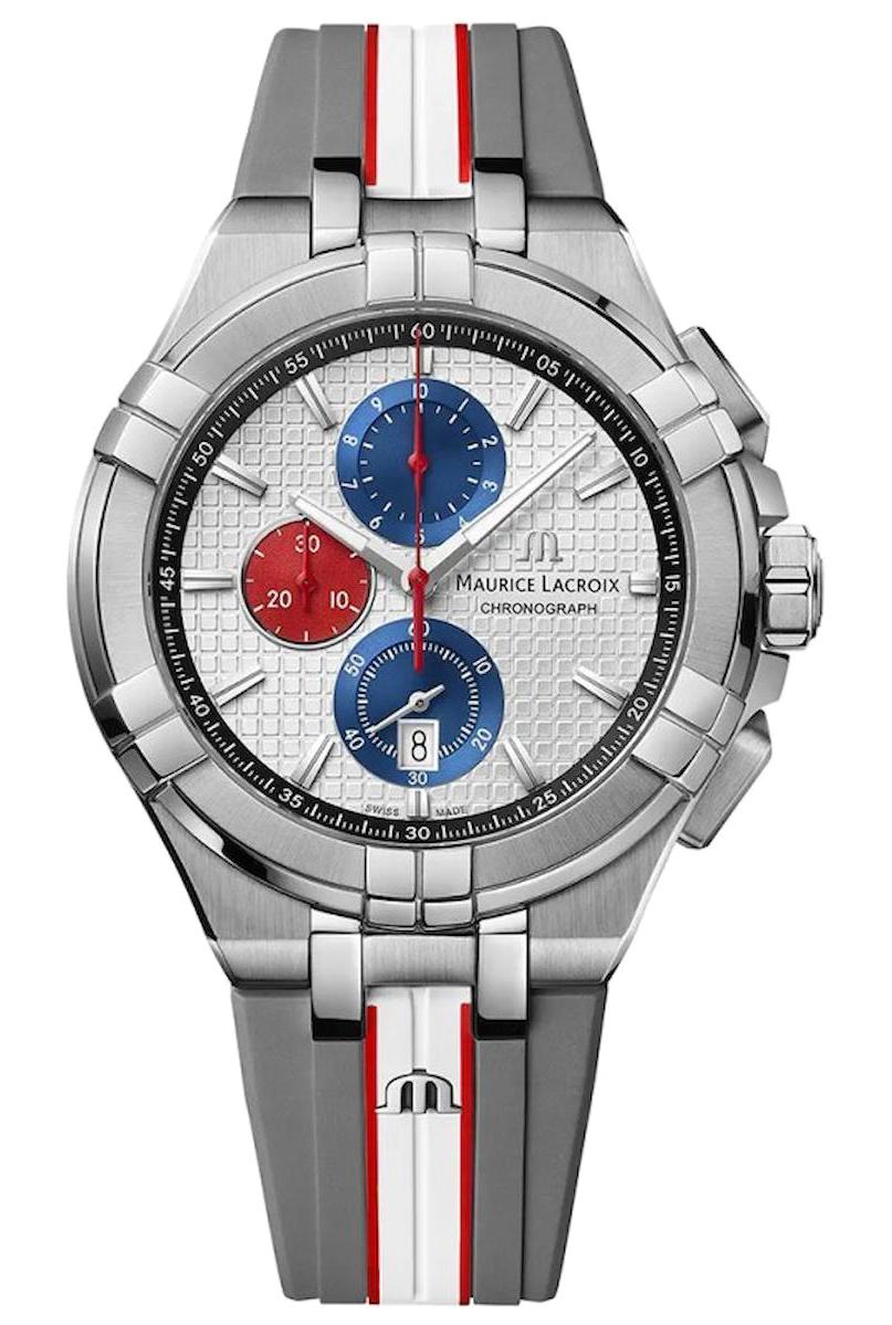 Maurice Lacroix ML-AI1018TT031130-2 Takvimli 44 mm Çelik Kordon Analog Erkek Kol Saati