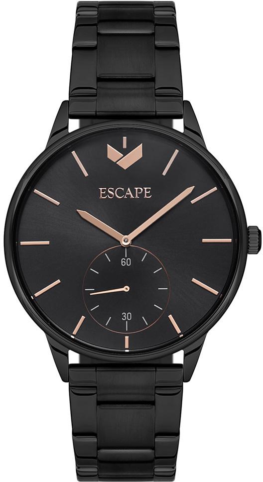 Escape ESCP101006 42 mm Siyah Çelik Kordon Analog Erkek Kol Saati
