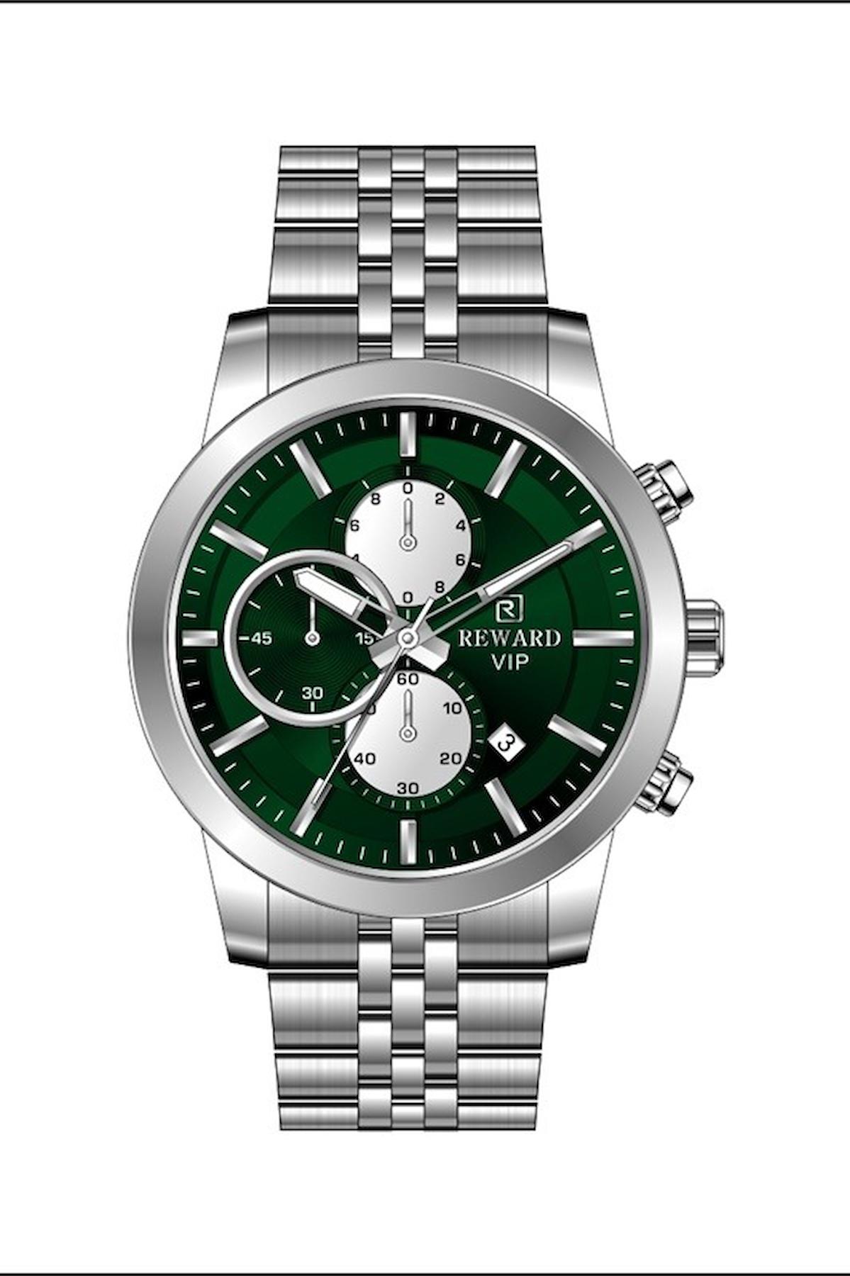 Reward A144757 Takvimli 44 mm Çelik Kordon Analog Erkek Kol Saati