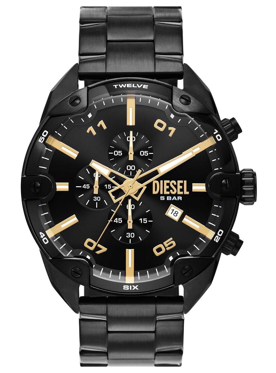 Diesel DZ4644 Takvimli 42 mm Siyah Çelik Kordon Analog Erkek Kol Saati