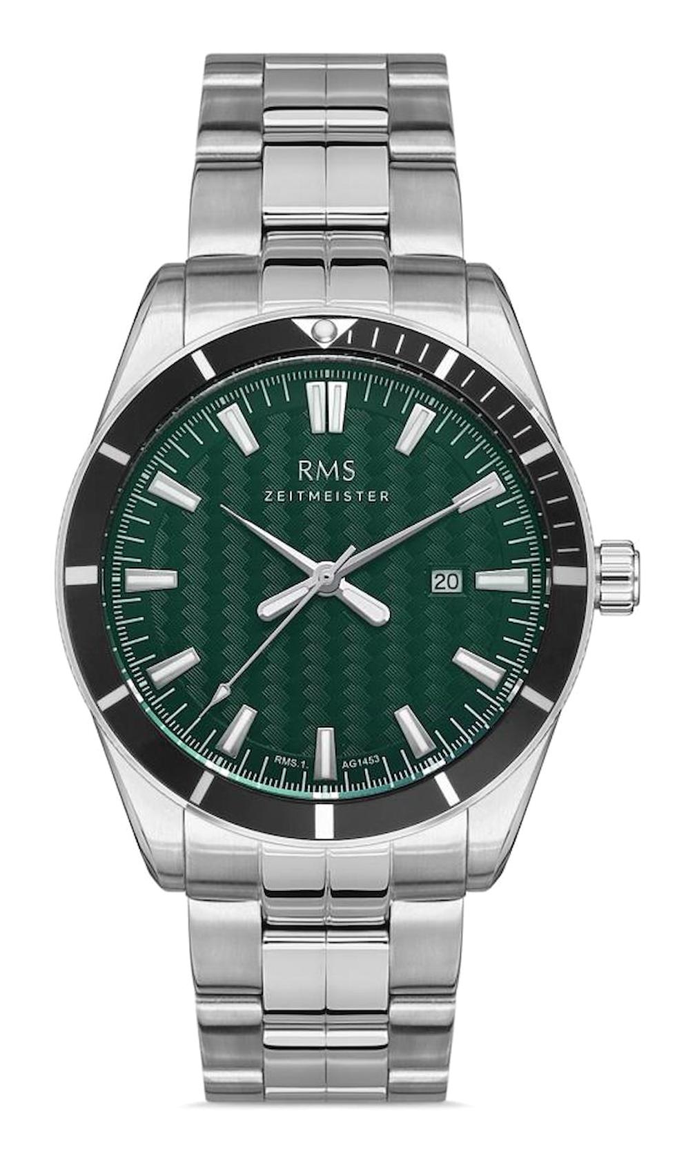 Romanson GR.1.AG1453.05 Takvimli 45 mm Çelik Kordon Analog Erkek Kol Saati