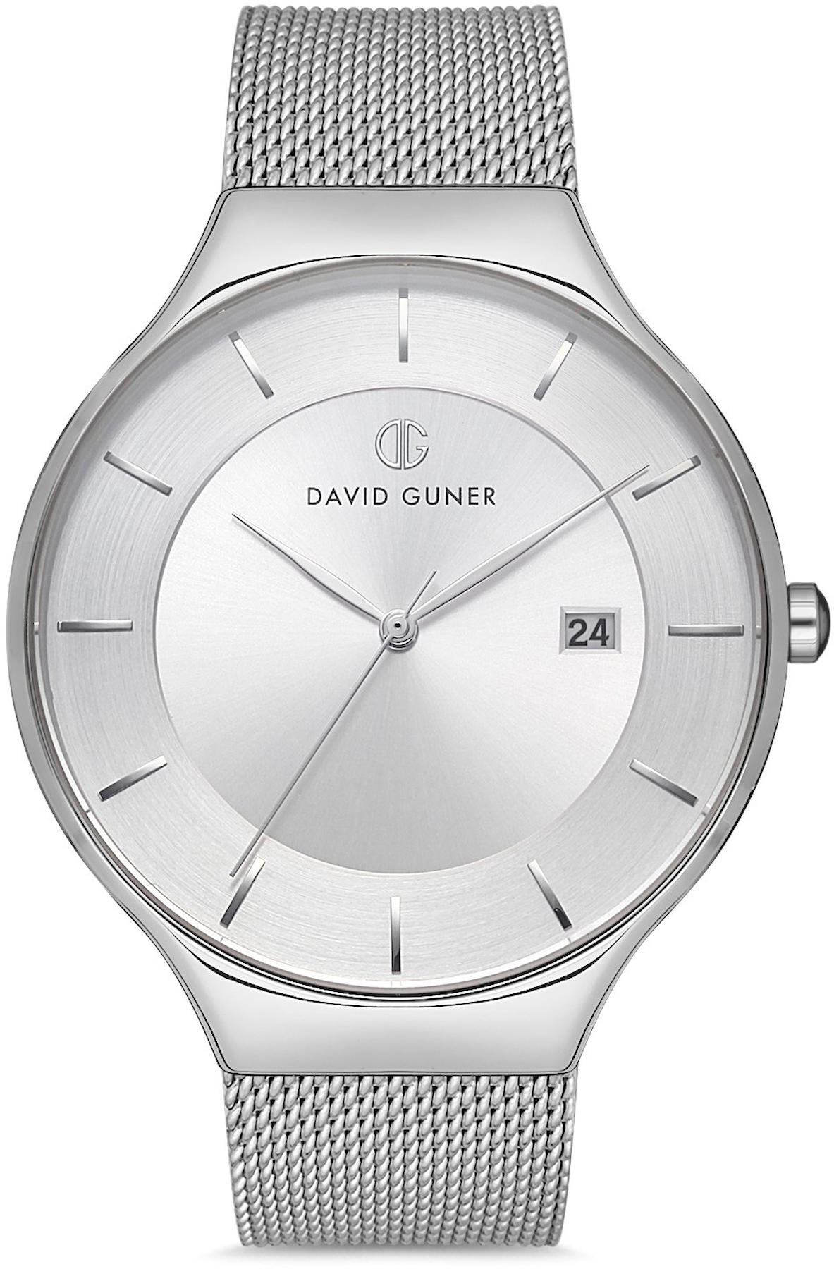 David Guner DG-8142GC-A1 Takvimli 42 mm Çelik Kordon Analog Kol Saati
