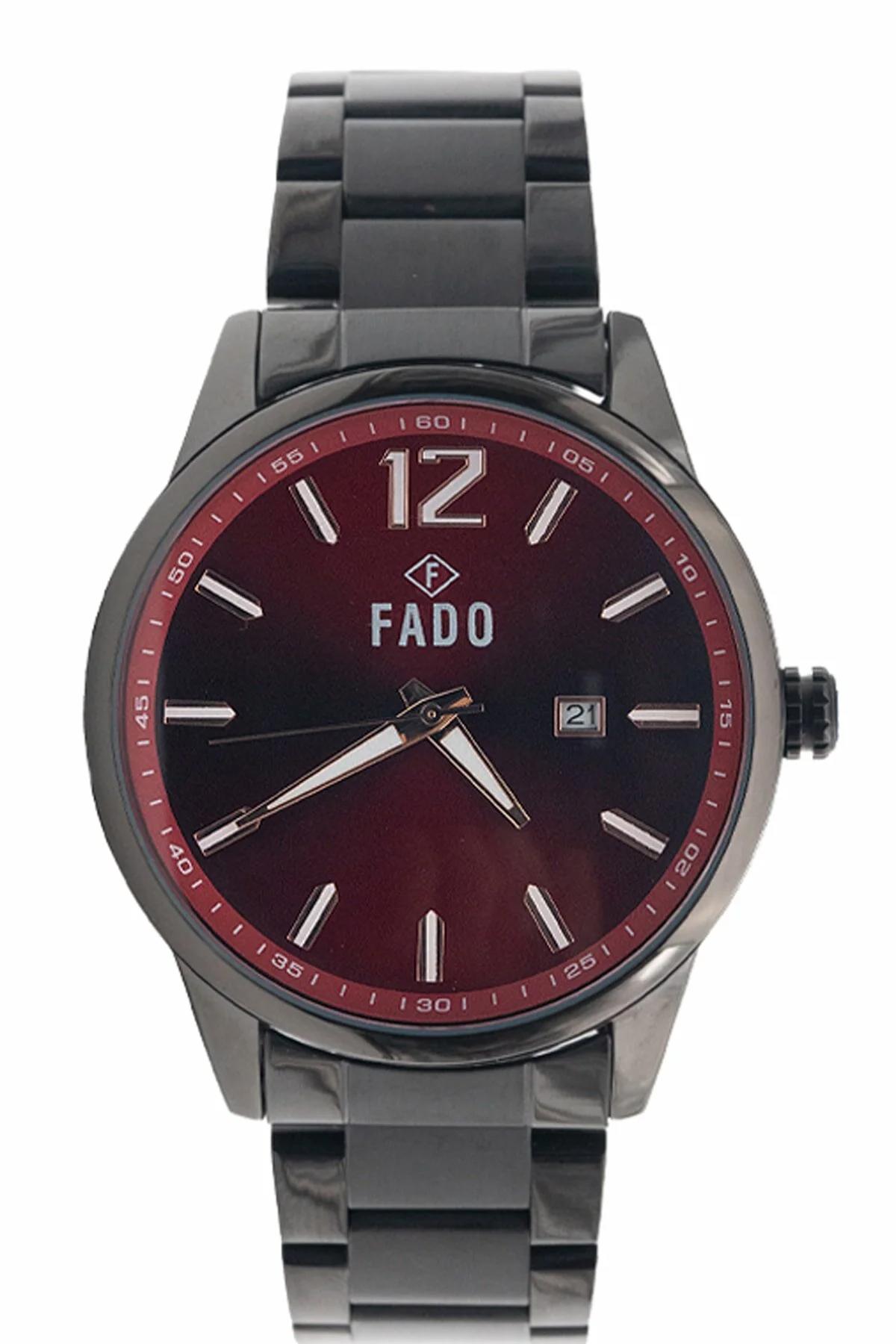 Q&Q RH 0057 Takvimli Siyah Kordon Analog Kol Saati