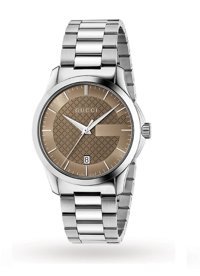 Gucci YA126445 Takvimli 38 mm Çelik Kordon Analog Erkek Kol Saati