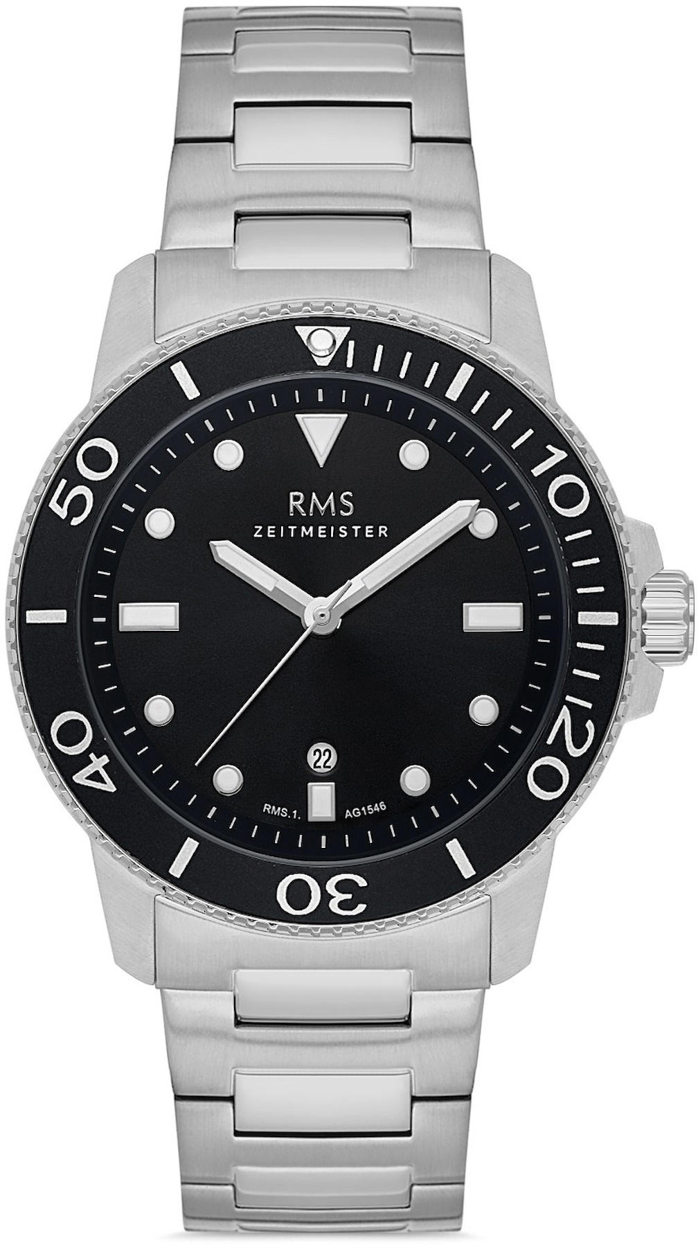 Romanson RMS.1.AG1546.01 Takvimli 42 mm Çelik Kordon Analog Kol Saati