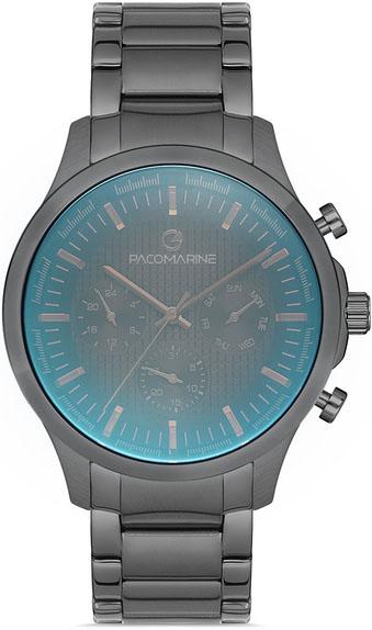Pacomarine PM.51221.09 Füme Çelik Kordon Analog Erkek Kol Saati
