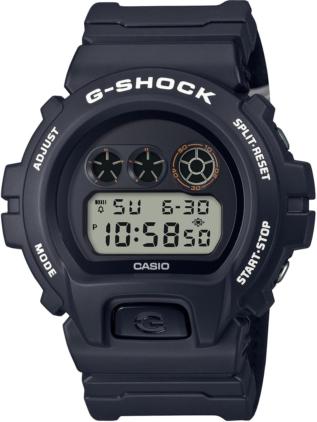 Casio DW-6900PF-1D Takvimli 50 mm Siyah Silikon Kordon Dijital Kol Saati