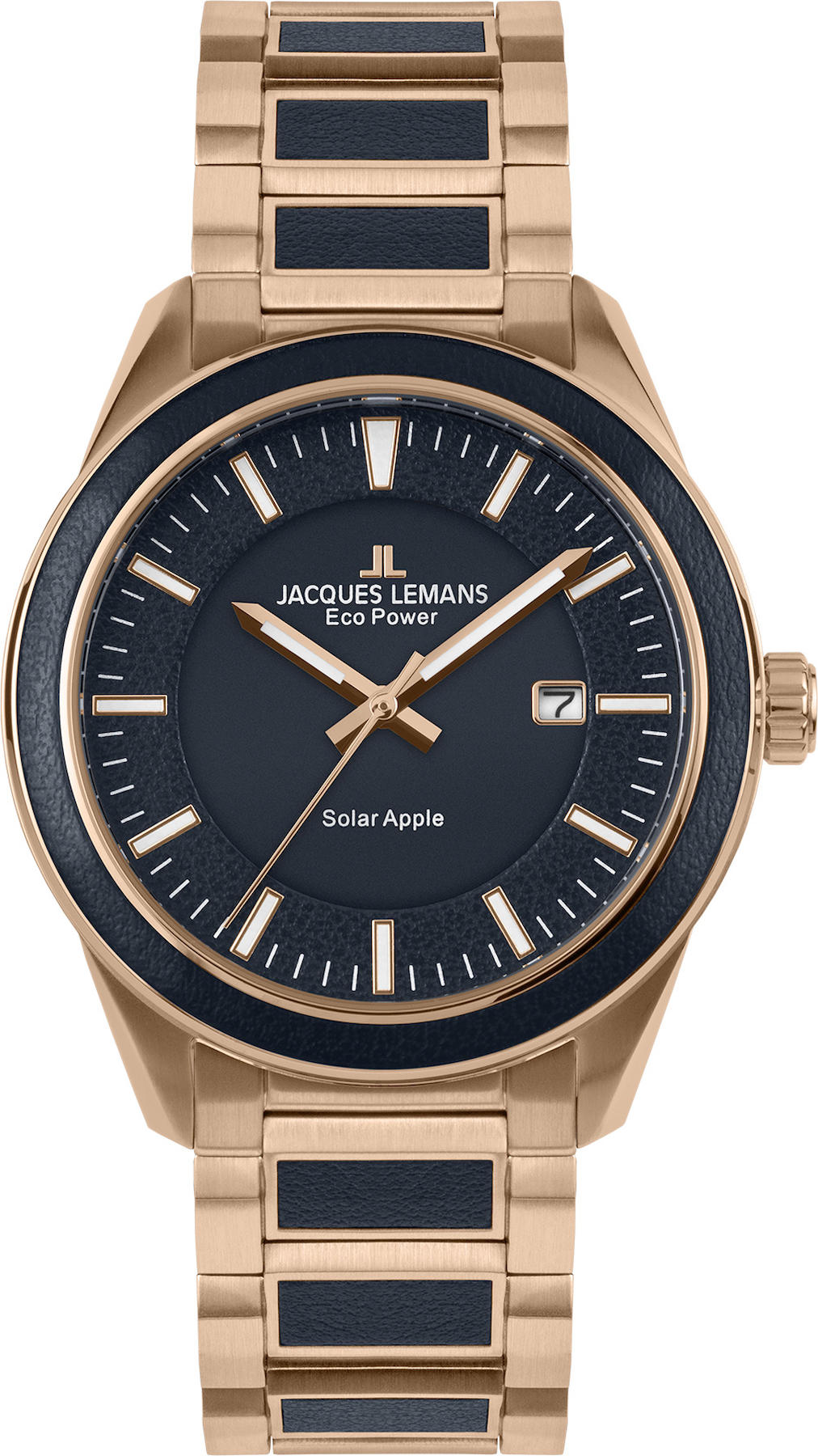 Jacques Lemans 1-2116F Takvimli 40 mm Altın Çelik Kordon Analog Kol Saati