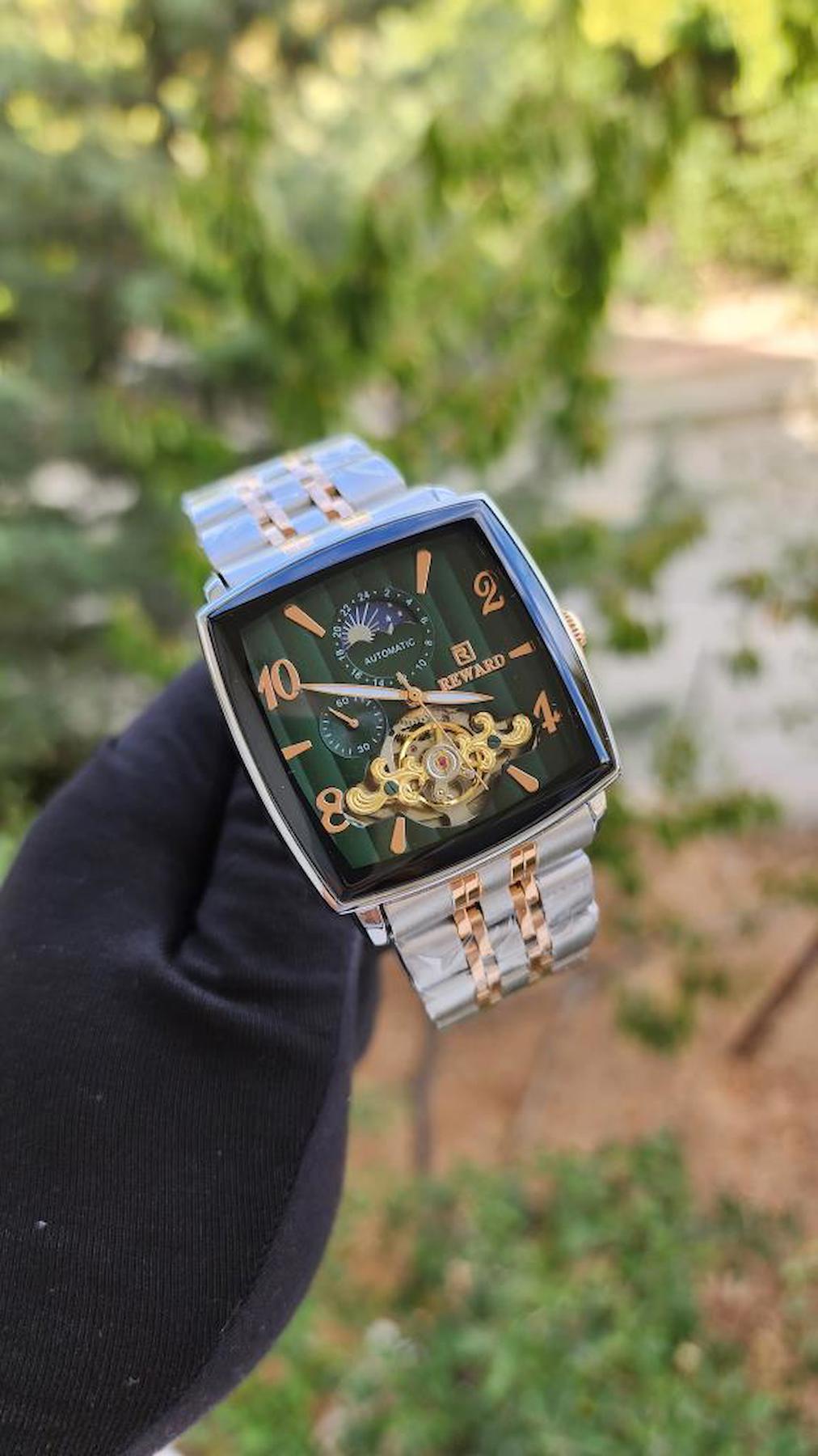 Reward LKA1435-06 44 mm Gri-Rose Gold Metal Kordon Analog Erkek Kol Saati