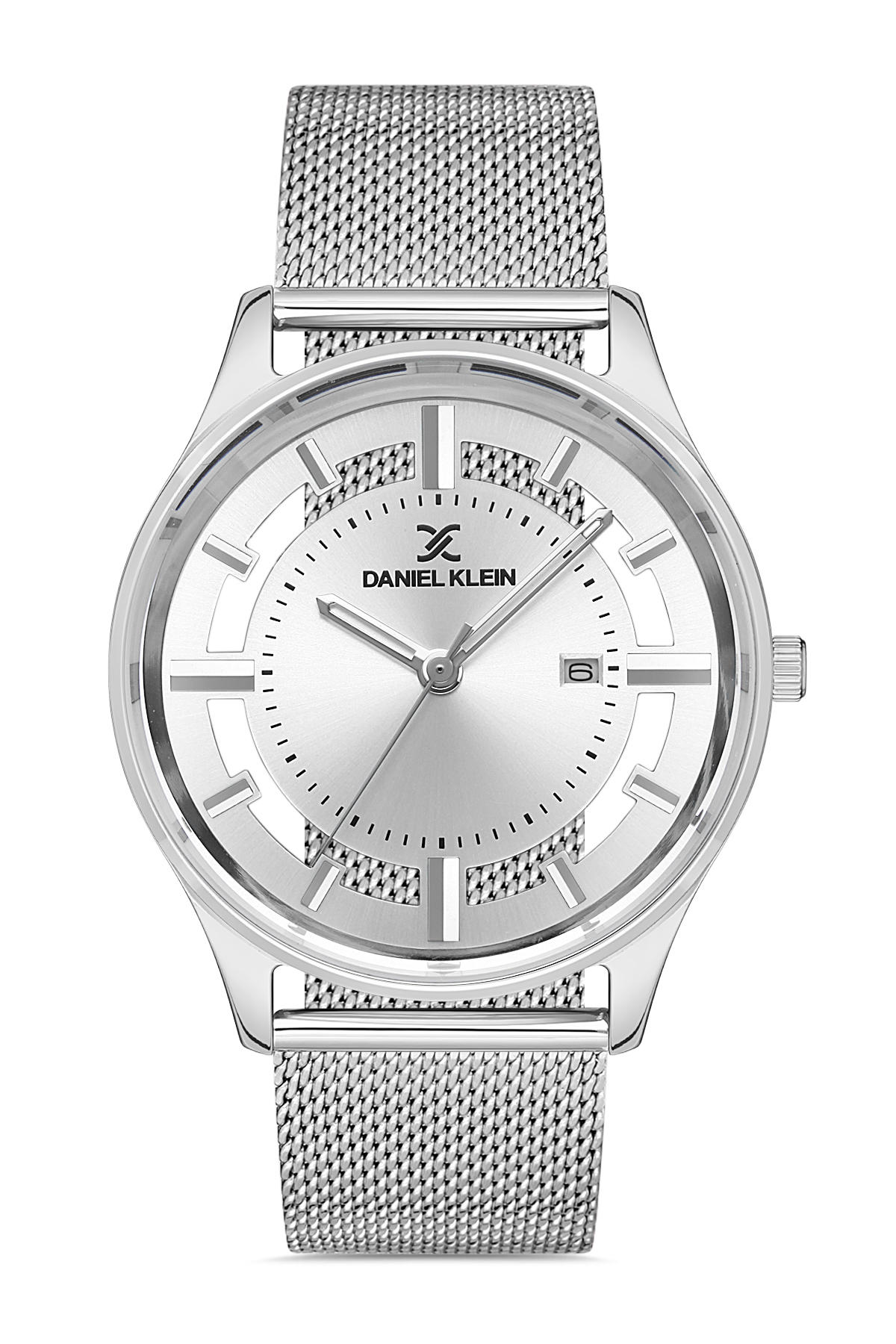 Daniel Klein DK.1.12879.1 Takvimli 44 mm Çelik Kordon Analog Erkek Kol Saati