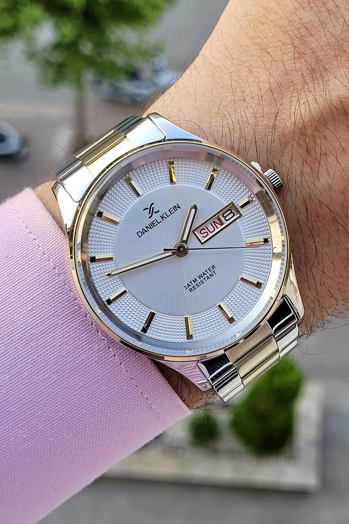 Daniel Klein DKISTE678 Takvimli 42 mm Çelik Kordon Analog Erkek Kol Saati