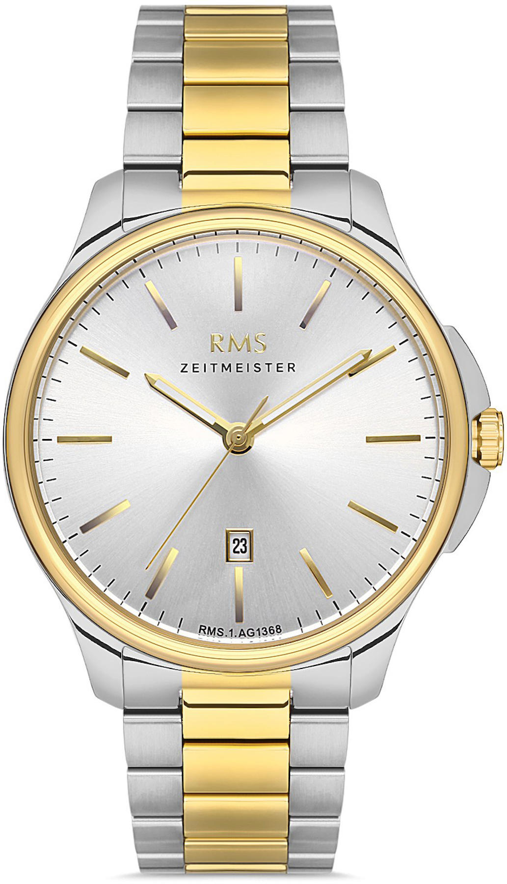 Romanson RMS.1.AG1368.07 Takvimli 41 mm Altın-Çelik Kordon Analog Kol Saati
