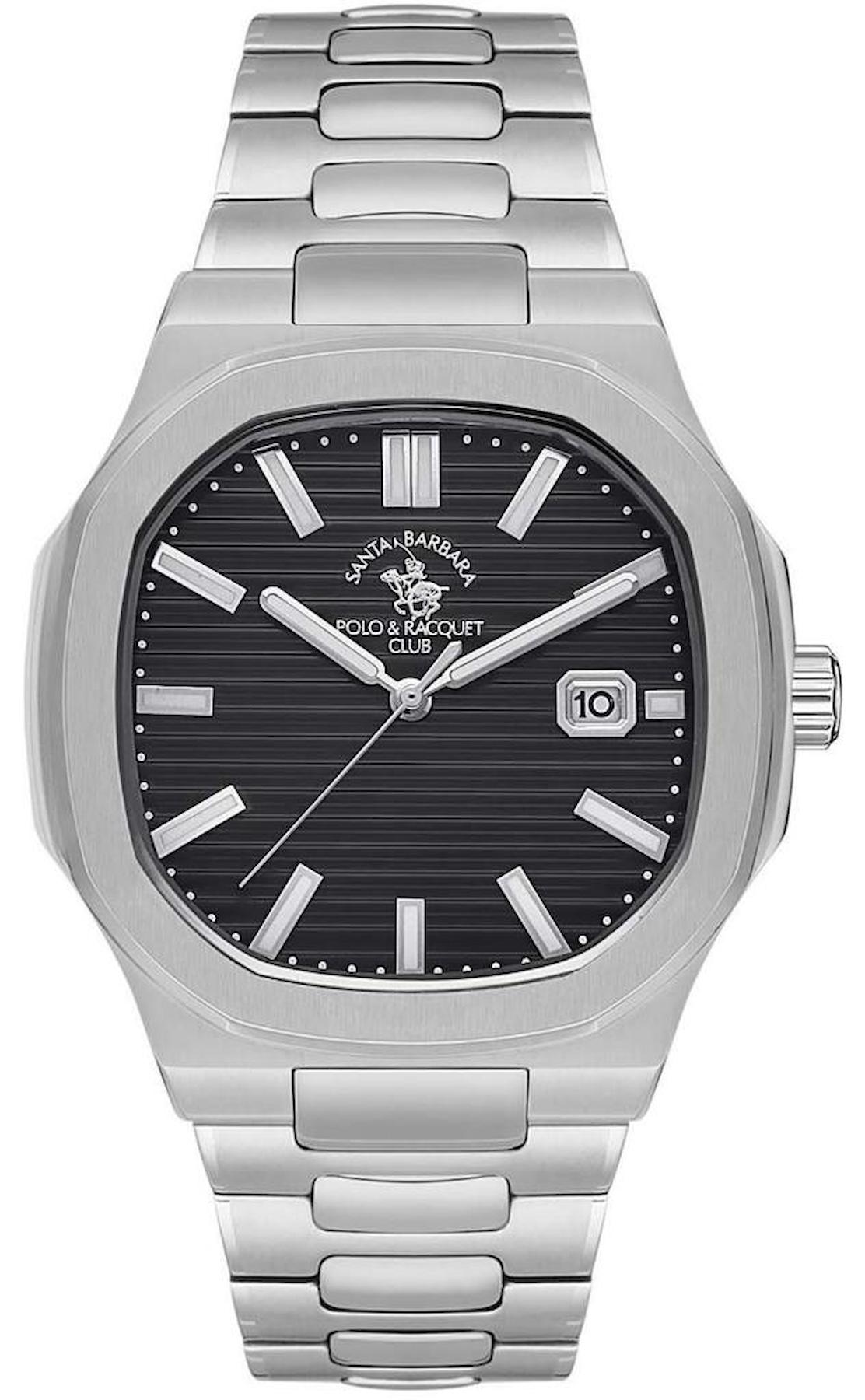 Santa Barbara Polo & Racquet Club SB.1.10450.2 Takvimli 43 mm Çelik Kordon Analog Erkek Kol Saati