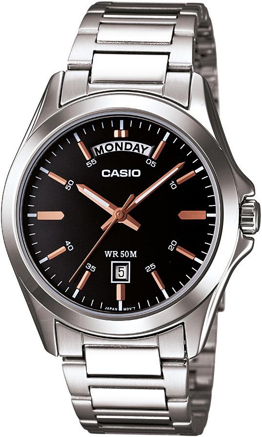 Casio MTP-1370D-1A2VDF Takvimli 39.8 mm Çelik Kordon Analog Kol Saati