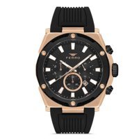 Ferro FM-31919A-R Takvimli Siyah Çelik Kordon Analog Erkek Kol Saati