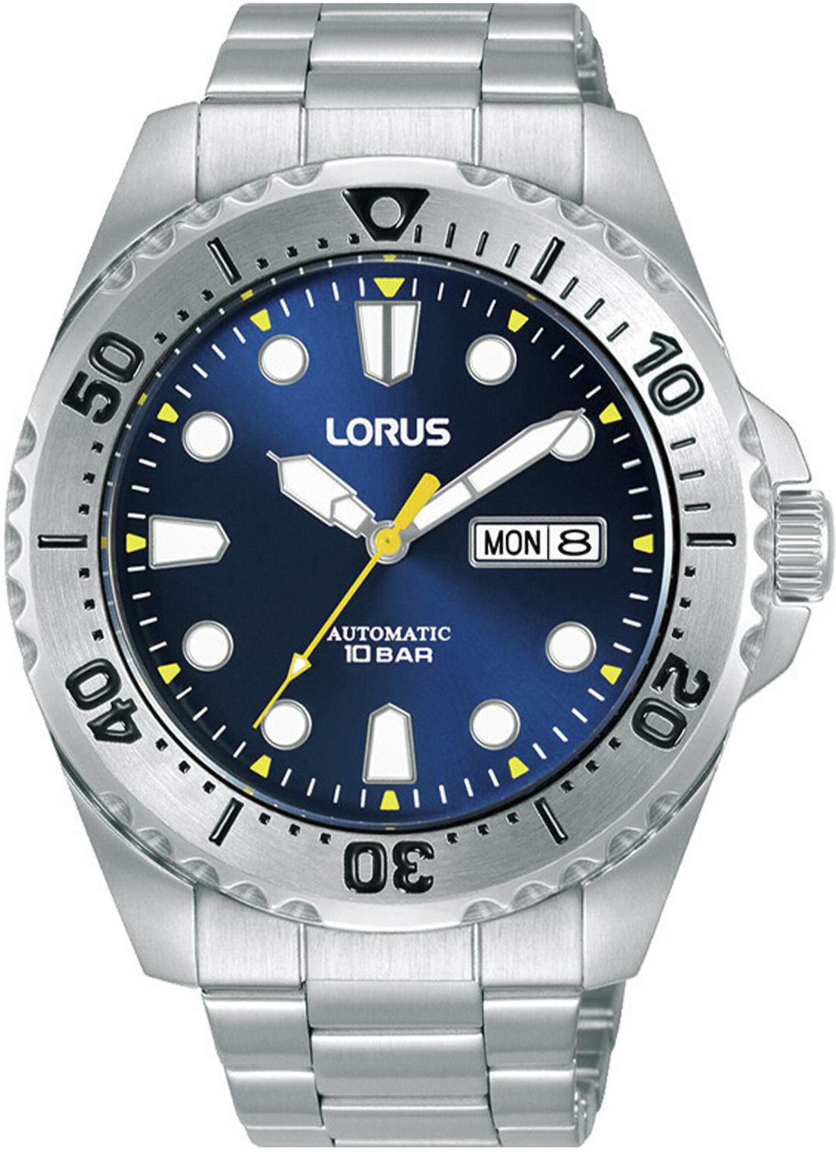 Lorus RL473BX9 Takvimli 44 mm Çelik Kordon Analog Erkek Kol Saati