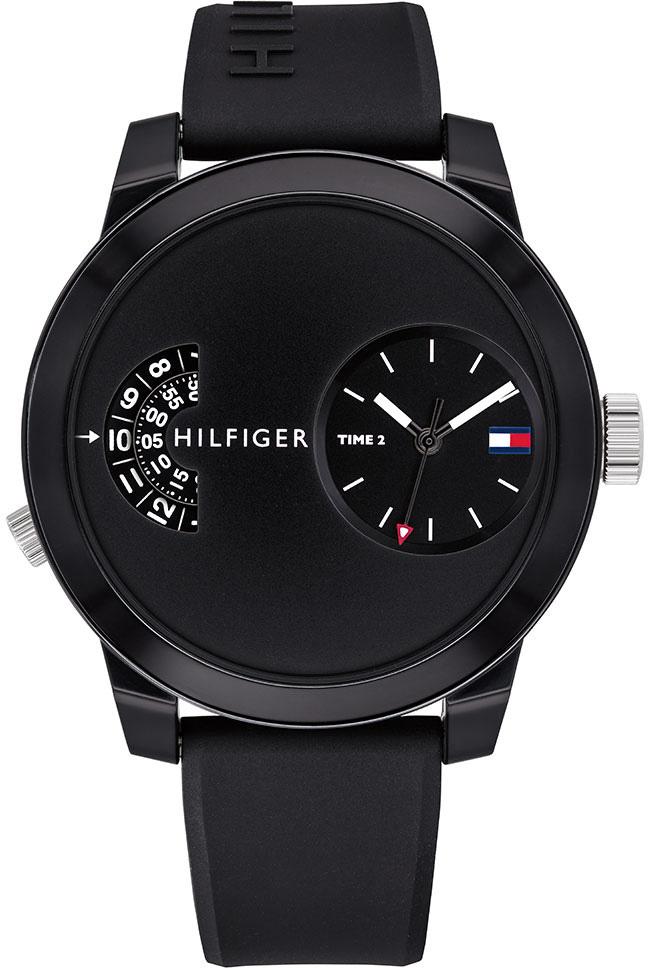 Tommy Hilfiger TH1791555 44 mm Siyah Silikon Kordon Analog Kol Saati