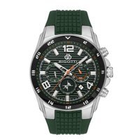 Bigotti BG.1.10552-3 Takvimli 46 mm Yeşil Silikon Kordon Analog Erkek Kol Saati