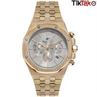 Beverly Hills Polo Club BP3234X395 Takvimli 42 mm Altın Çelik Kordon Analog Erkek Kol Saati