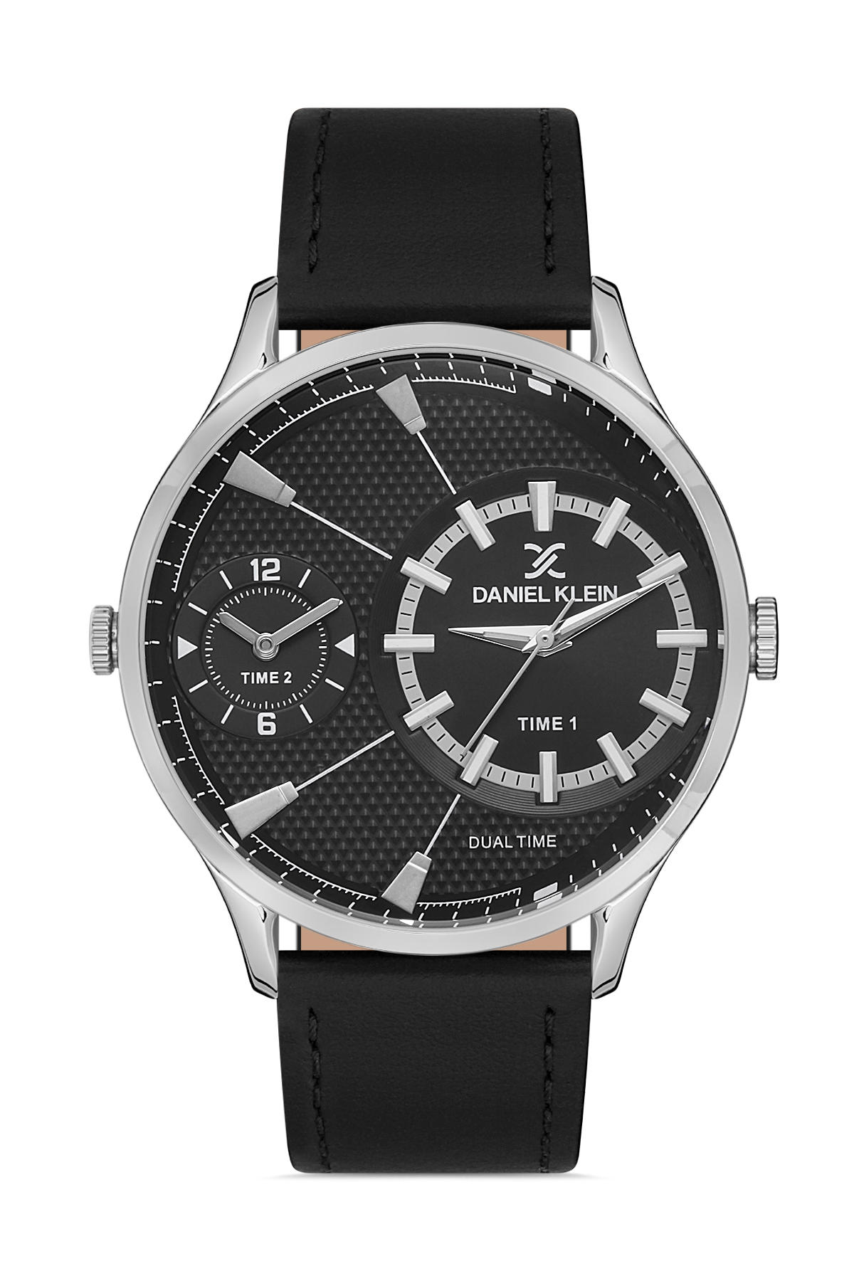 Daniel Klein DK.1.12982.1 45 mm Siyah Deri Kordon Analog Erkek Kol Saati