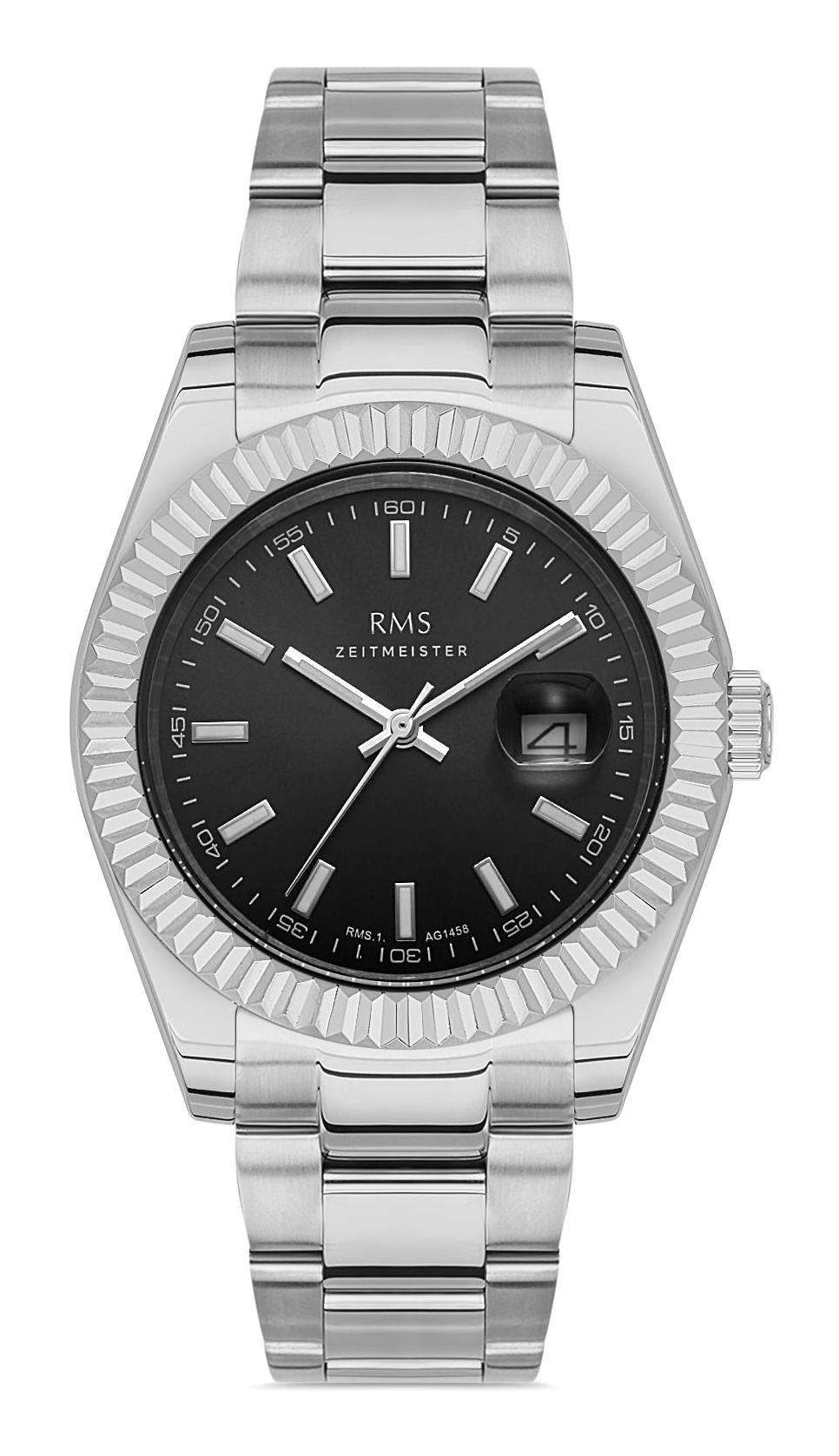 Romanson RMS.1.AG1458.02 Takvimli 42 mm Çelik Kordon Analog Erkek Kol Saati