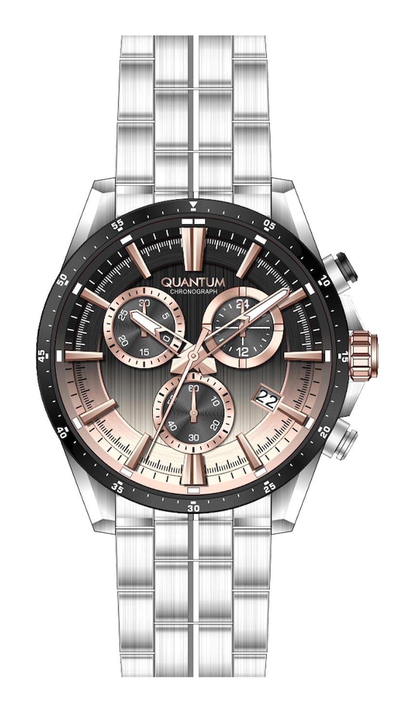 Quantum PWG1111.360 Takvimli 44 mm Çelik Kordon Analog Erkek Kol Saati