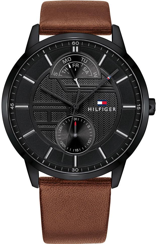 Tommy Hilfiger TH1791604 Takvimli 44 mm Kahverengi Çelik Kordon Analog Erkek Kol Saati