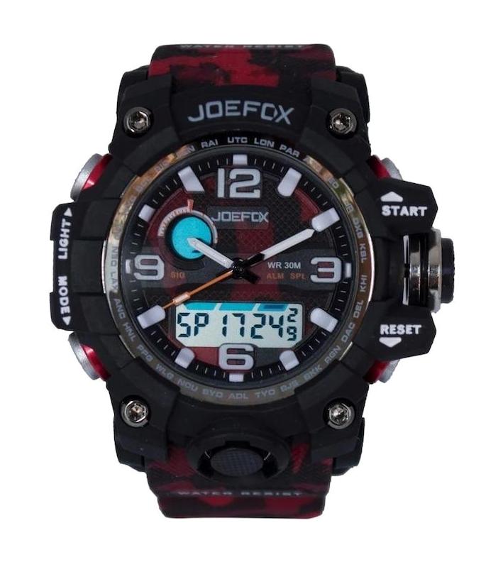 Joefox JFP1522 Takvimli Çok Renkli Silikon Kordon Analog Erkek Kol Saati