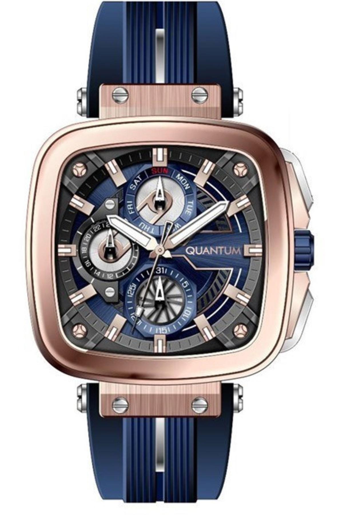 Quantum PWG1014.499 40 mm Lacivert Çelik Kordon Analog Erkek Kol Saati