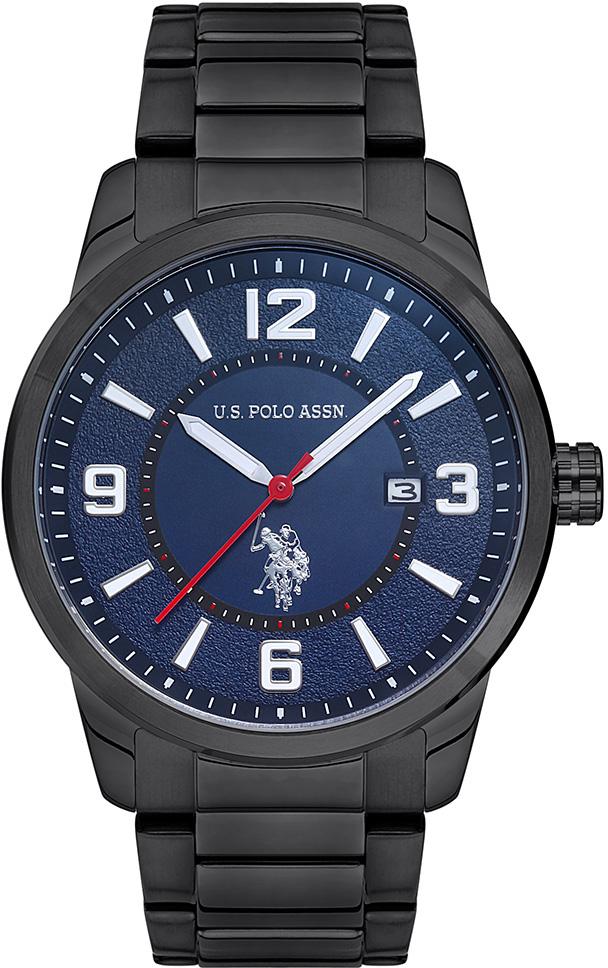 U.S. Polo Assn USPA1003-03 Takvimli 46 mm Siyah Çelik Kordon Analog Erkek Kol Saati