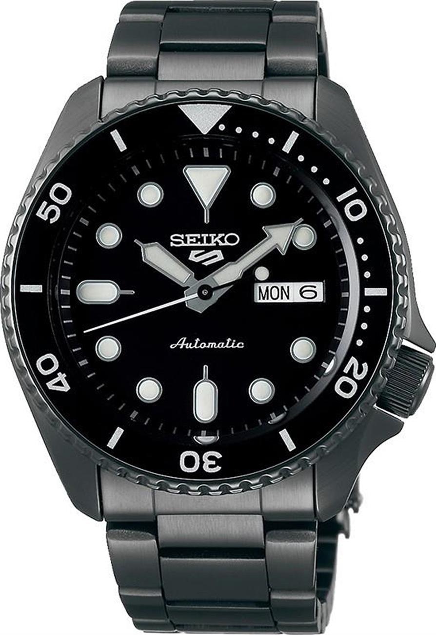Seiko SRPD65K Takvimli 43 mm Siyah Çelik Kordon Analog Erkek Kol Saati