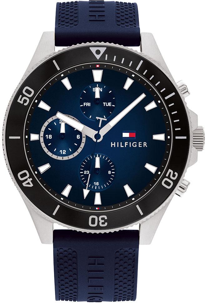 Tommy Hilfiger TH1791920 Takvimli 42 mm Lacivert Silikon Kordon Analog Erkek Kol Saati