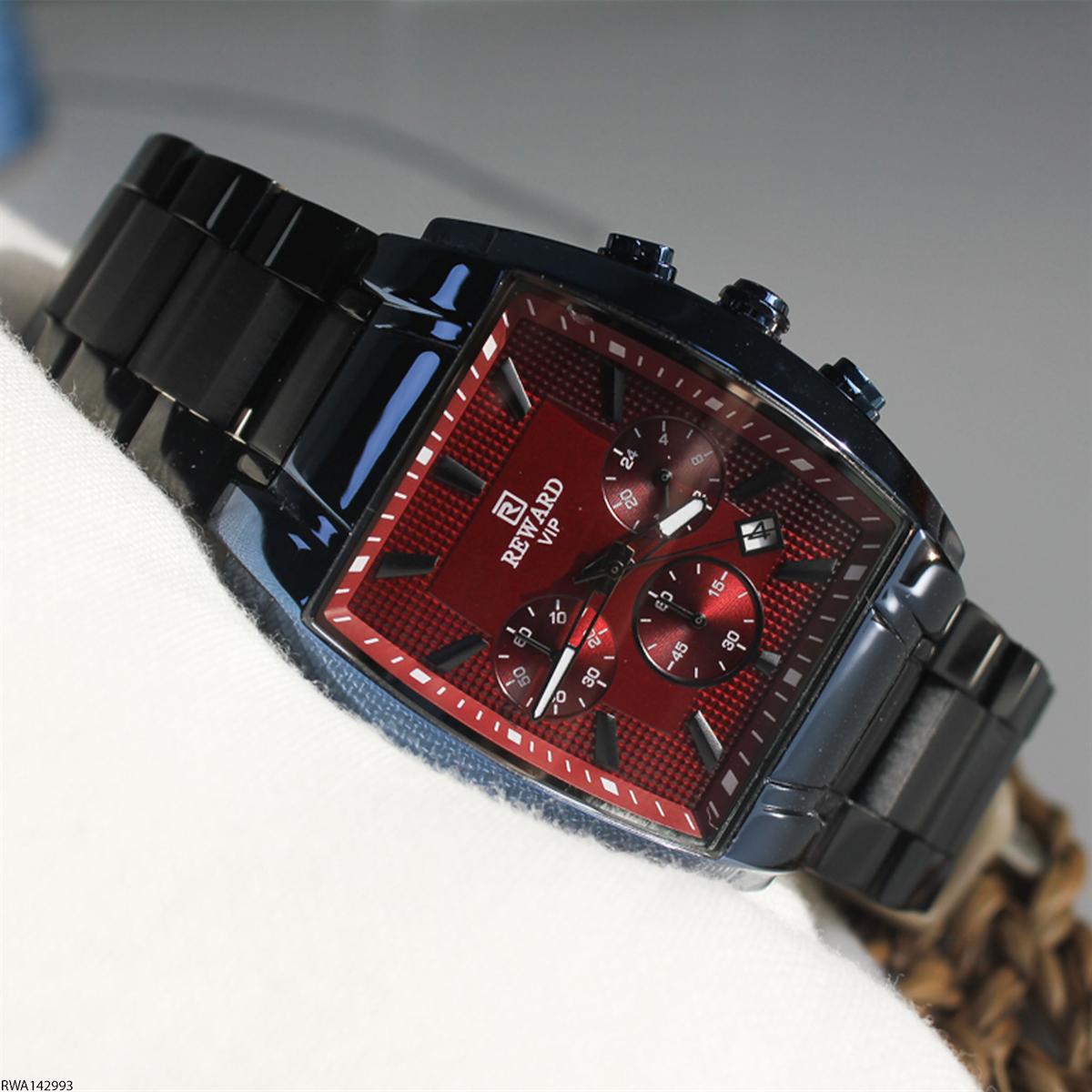 Reward RWA142993 Takvimli 40 mm Siyah Çelik Kordon Analog Erkek Kol Saati