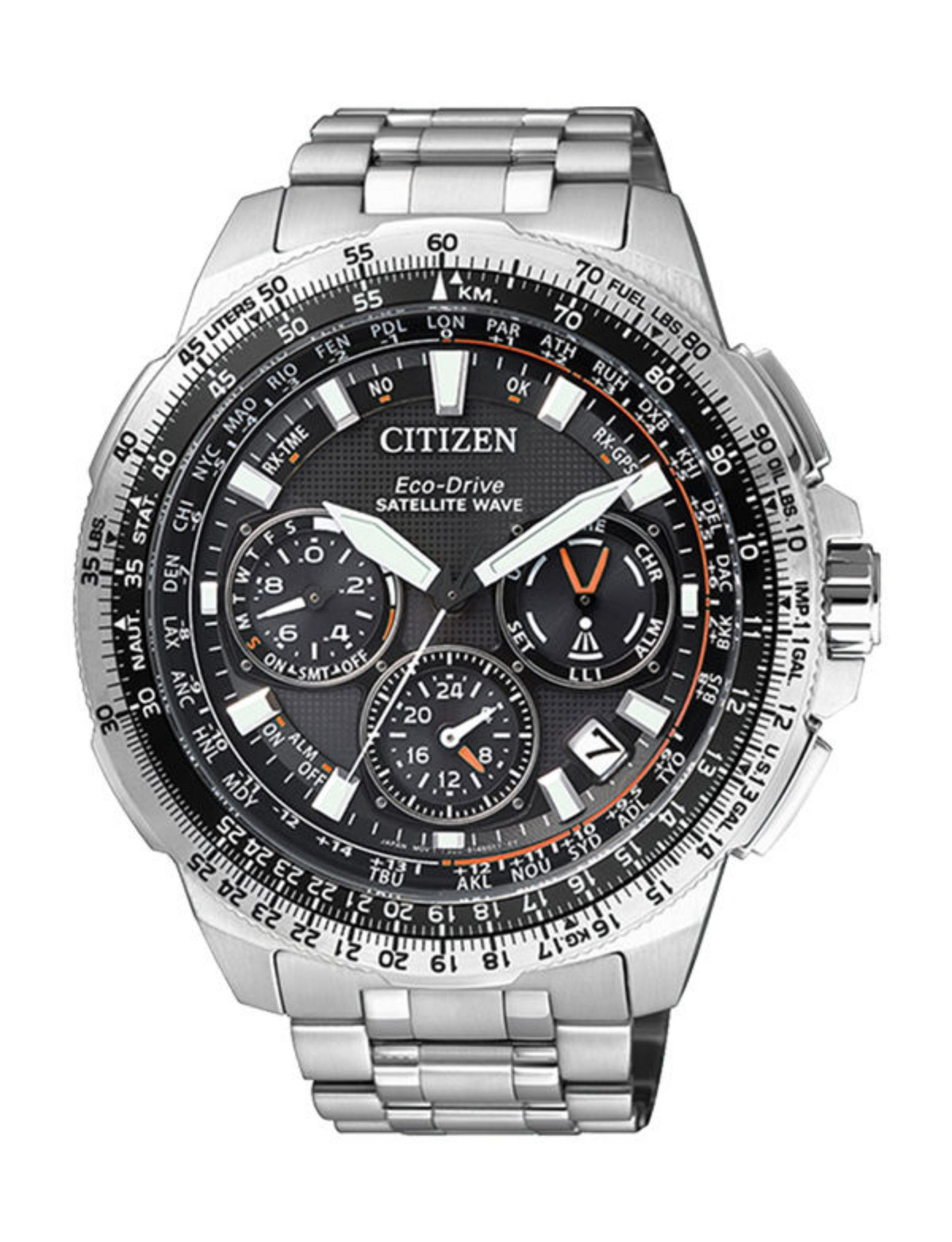 Citizen CC9020-54E Takvimli Gri Titanyum Kordon Analog Kol Saati