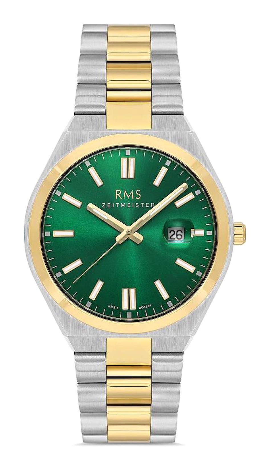 Romanson RMS.1.AG1544.08 Takvimli 41 mm Altın-Çelik Kordon Analog Erkek Kol Saati