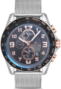Pacomarine PM.61164.05 Takvimli Çelik Kordon Analog Erkek Kol Saati