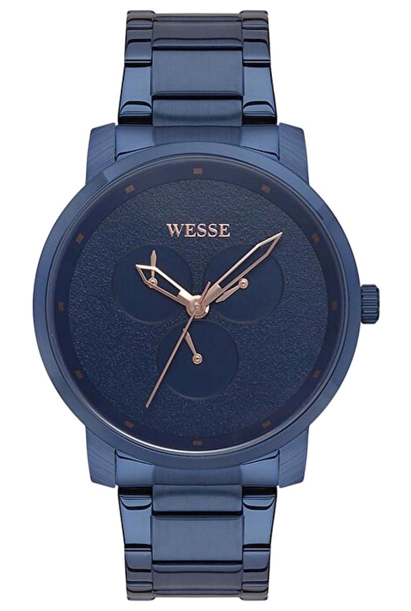 Wesse WWG206002 Pusulalı 44 mm Lacivert Çelik Kordon Analog Erkek Kol Saati