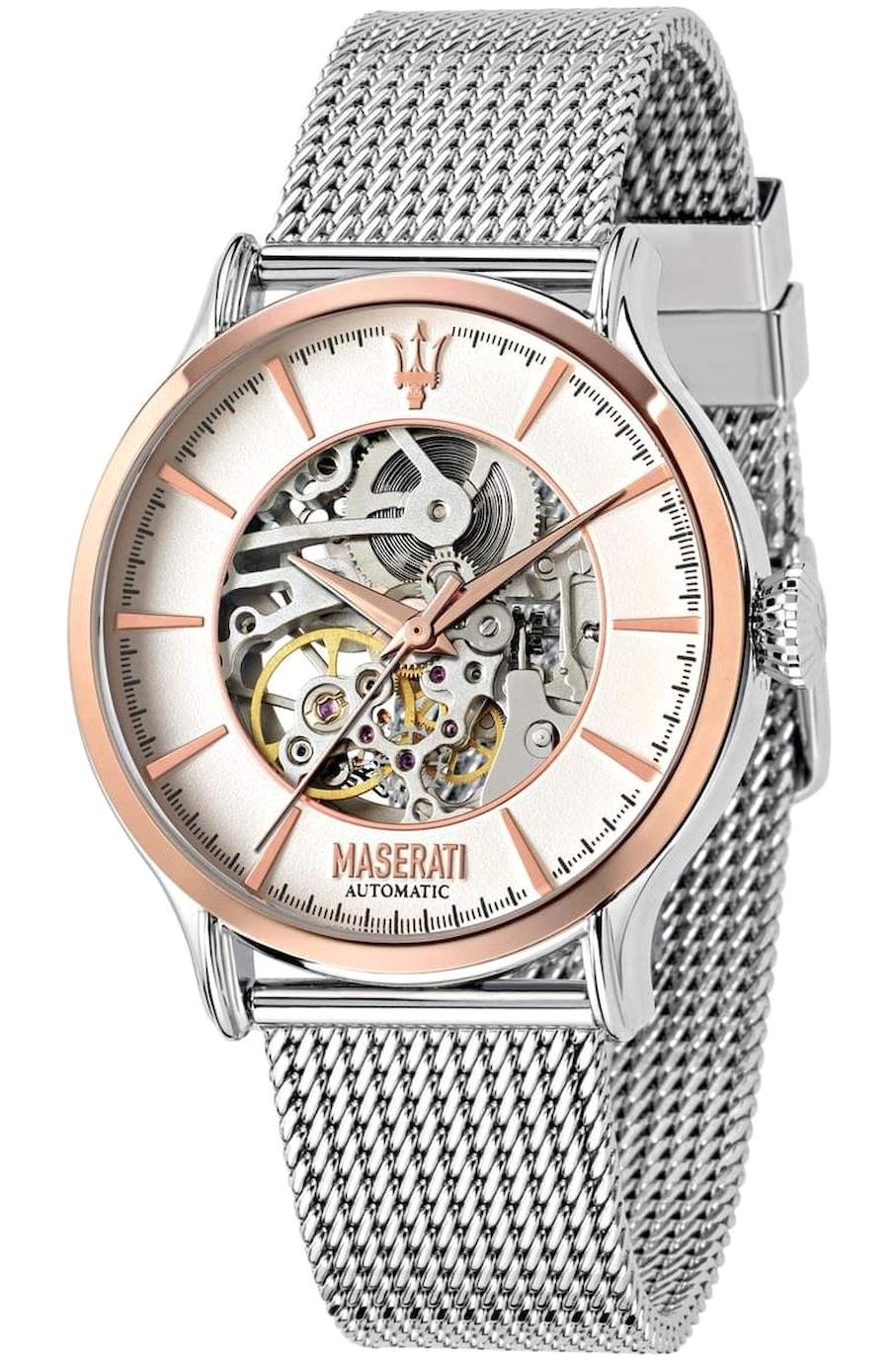 Maserati R8823118001 42 mm Gri Hasır Kordon Analog Erkek Kol Saati