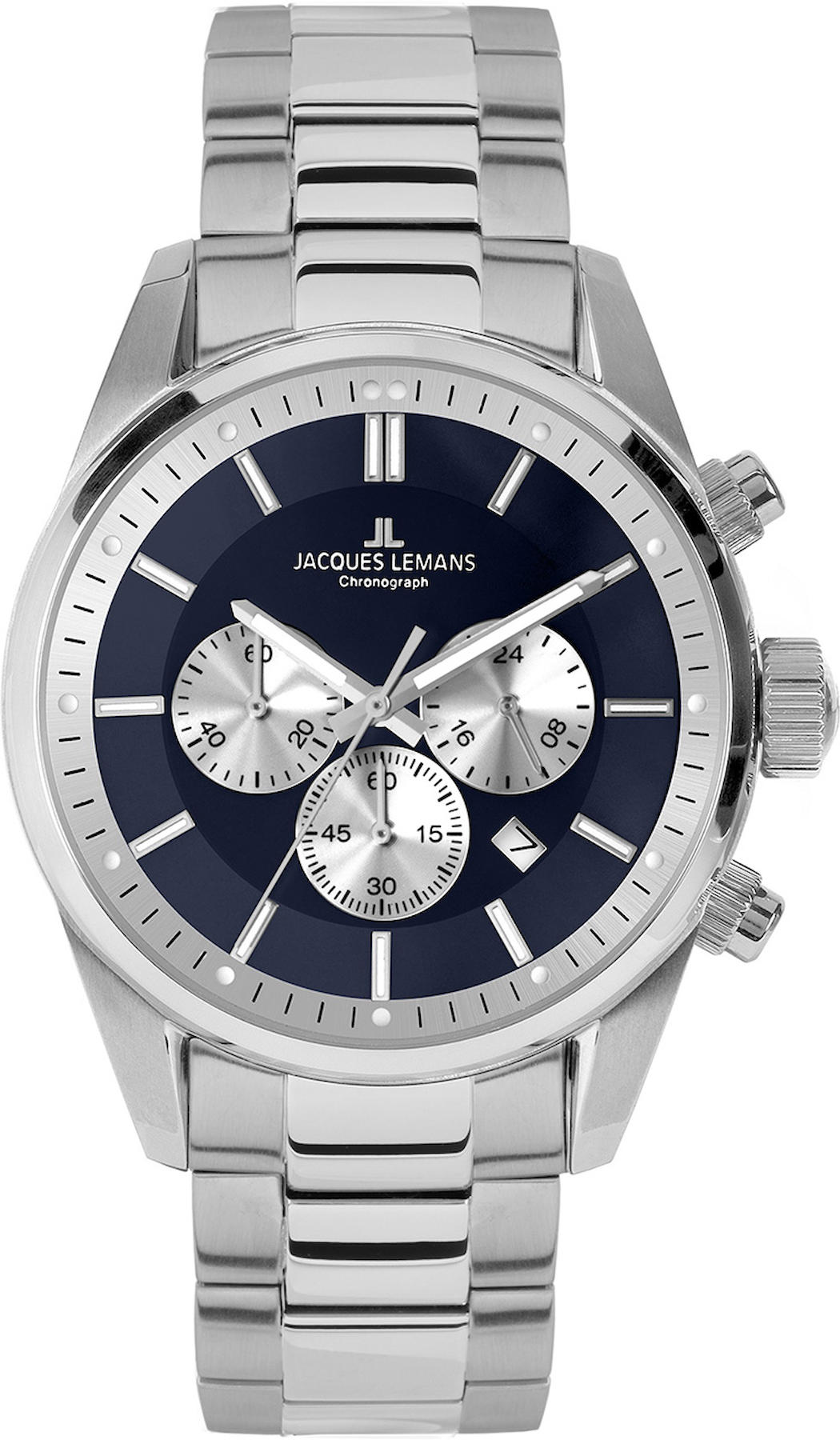 Jacques Lemans 42-6.1F Takvimli 42 mm Çelik Kordon Analog Kol Saati
