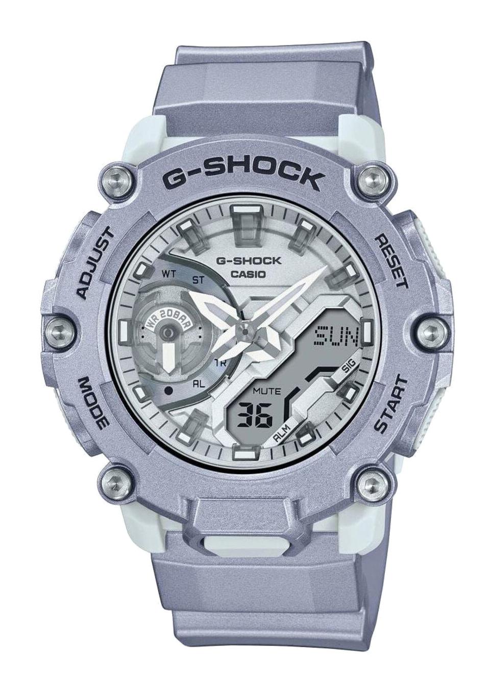 Casio GA-2200FF-8ADR Takvimli 46-50 mm Gri Silikon Kordon Analog Kol Saati